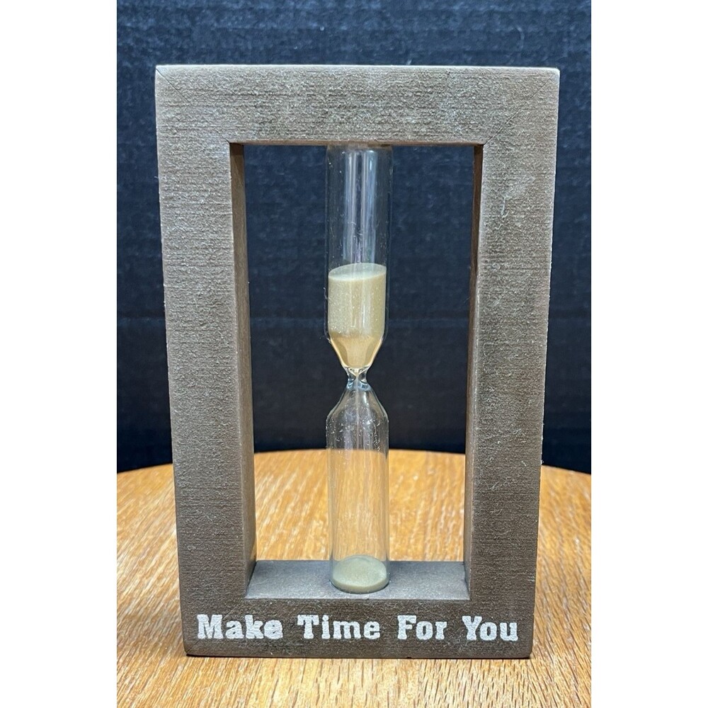 5 Minute Wooden Sand Timer Hourglass Make Time For You Kitchen Home Decor